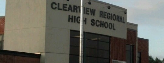 Clearview Regional High School is one of Greg 님이 좋아한 장소.