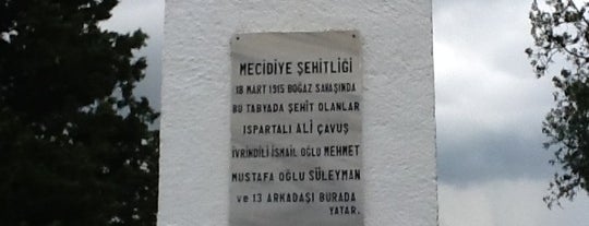 Mecidiye Tabyası Şehitliği is one of Çanakkale.