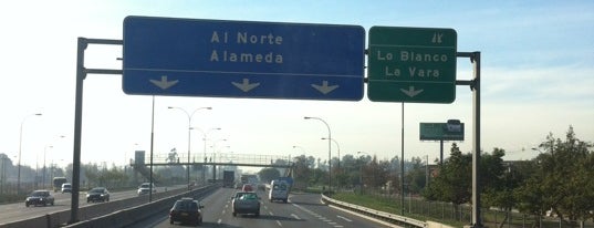 Autopista Central is one of Left.
