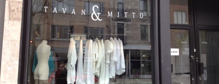Tavan & Mitto is one of Montreal Designer Clothing Stores.