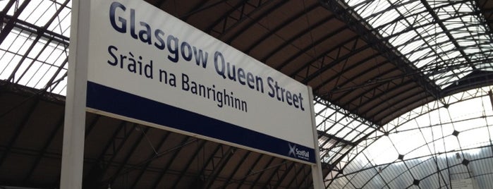 Glasgow Queen Street Railway Station (GLQ) is one of UK Train Stations.