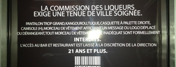 Commission des Liqueurs is one of Nightlife.