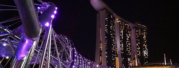 The Helix Bridge is one of Singapore.
