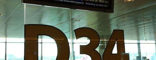Gate D34 is one of SIN Airport Gates.