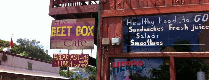 The Beet Box Cafe is one of Hawaii.