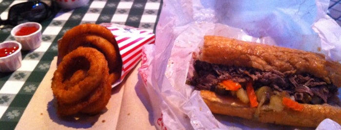Portillo's is one of Italian Beef Sandwiches: Chicago.