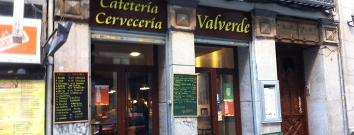 Cafeteria Cerveceria Valverde is one of Bares de cañas + tapas en Madrid.