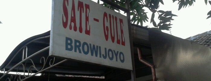 Depot Sate Gule Browijoyo is one of Kuliner Mojokerto.