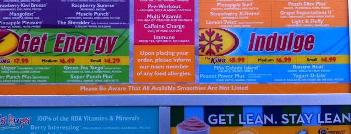 Smoothie King is one of Lieux qui ont plu à Chuck.
