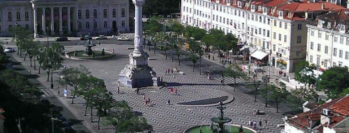 Rossio Square is one of Lisbon.