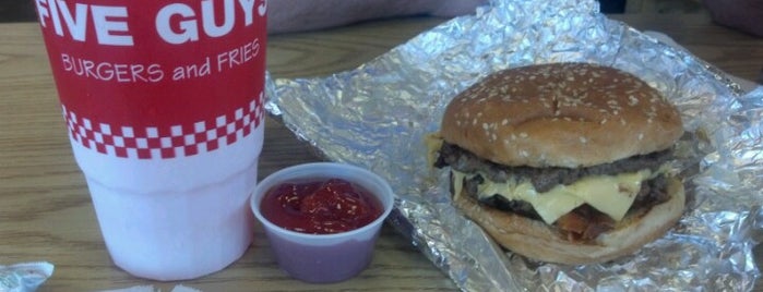 Five Guys is one of Places in this shit-hole.