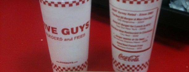 Five Guys is one of Lukas' South FL Food List!.