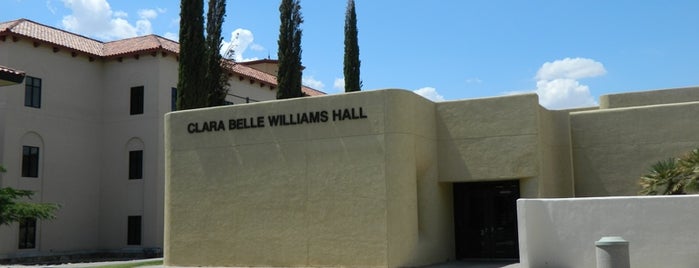 Clara Belle Williams Hall is one of NMSU Campus Tour.