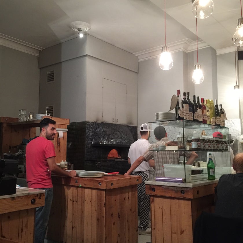 Sacro Cuore - Pizzeria - bar,pizza,cheese,healthy food,town,ice cream,crowded,good for dates,eggplant,good for a quick meal,dough,broccoli,artichokes,calzones,good for groups,good for special occasions,affogatos,limoncello,tartufata