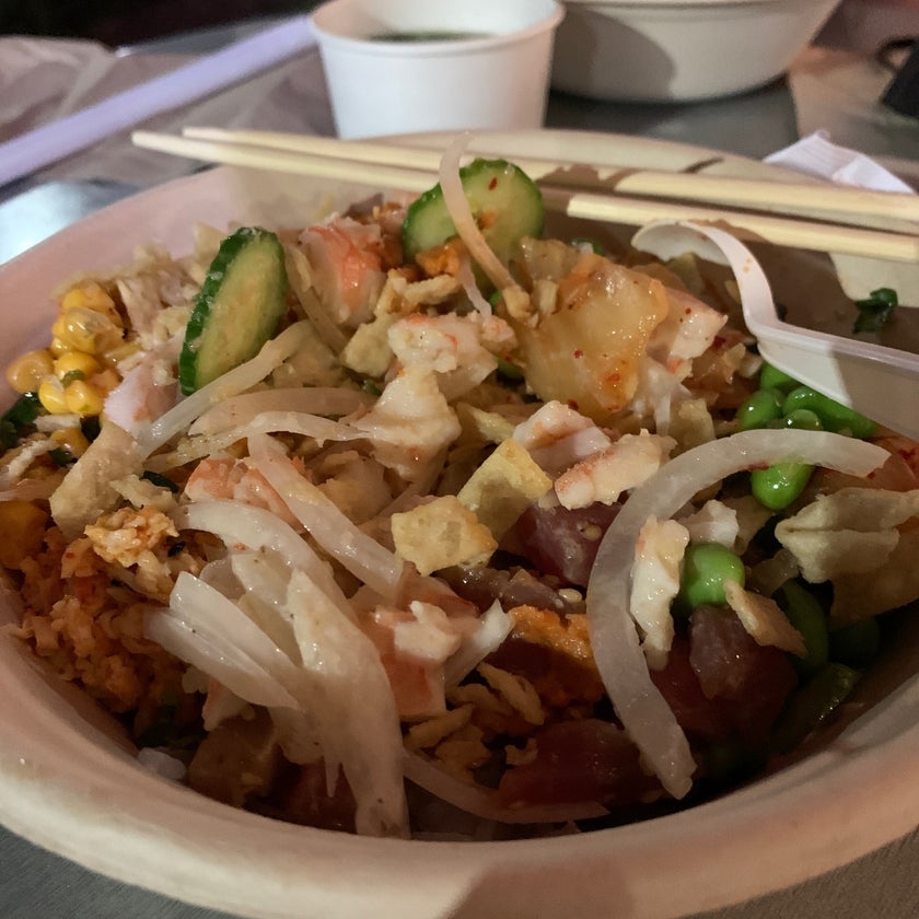 Poke Poke Fish Bar - Sushi Restaurant,Seafood Restaurant - clean,rice,peppers,mango,pearls,good for groups,edamame,seaweed salad,house sauce,good for singles