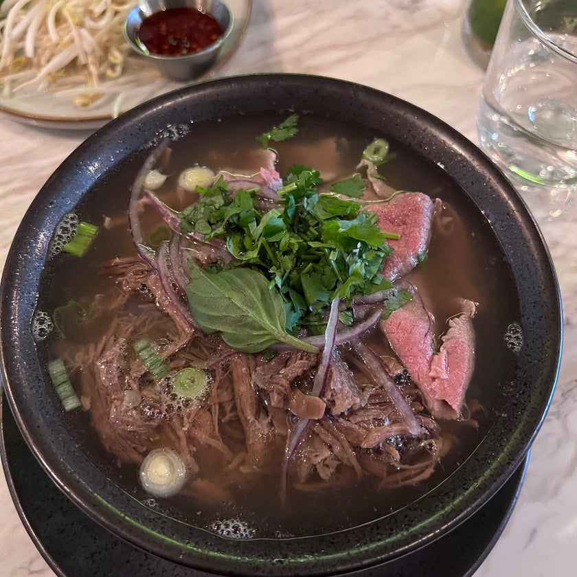 Ginger and Lemongrass - Thai Restaurant,Vietnamese Restaurant,Vietnamese,Thai,Asian Fusion - meats,chicken,sandwiches,spicy food,curry,mushrooms,coconut,pho,brisket,pork belly,lemon grass,bone marrow,fried spring rolls,good for singles