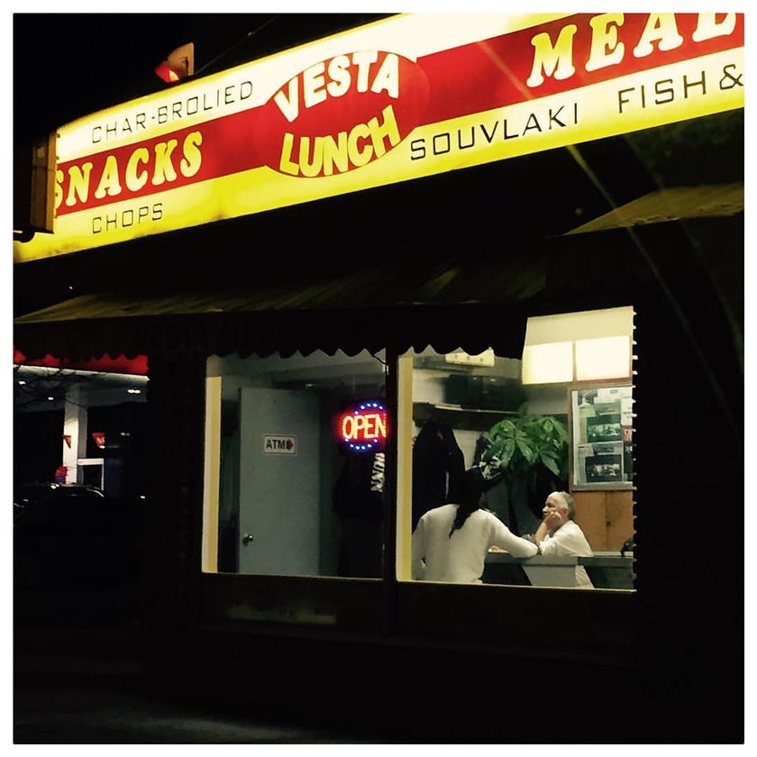 Vesta Lunch - Burger Joint,Diner,Caribbean Restaurant - meats,good service,breakfast food,burgers,scenic views,lunch,french fries,eggs,dinner,great value,bacon,diner food,grilled cheese sandwiches,george,greasy spoon