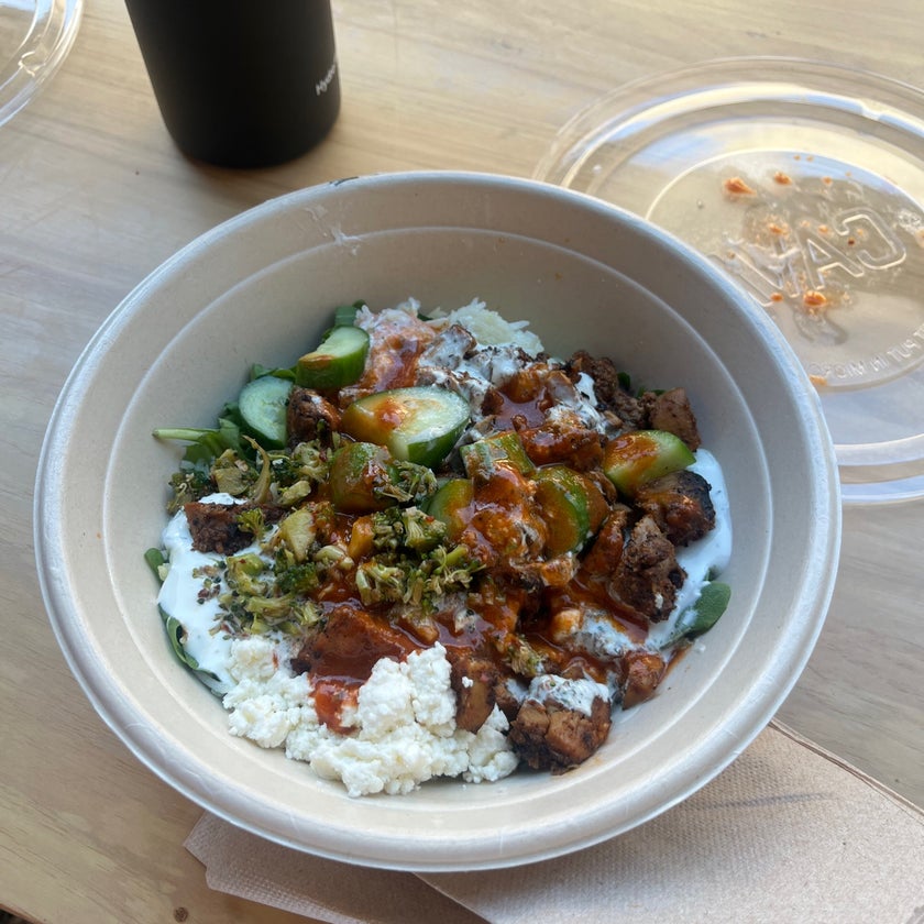 Cava - Mediterranean Restaurant - restaurants,chicken,friendly staff,lunch,good for working,spicy food,lines,dinner,dresses,apricots,crazy feta,grain bowl