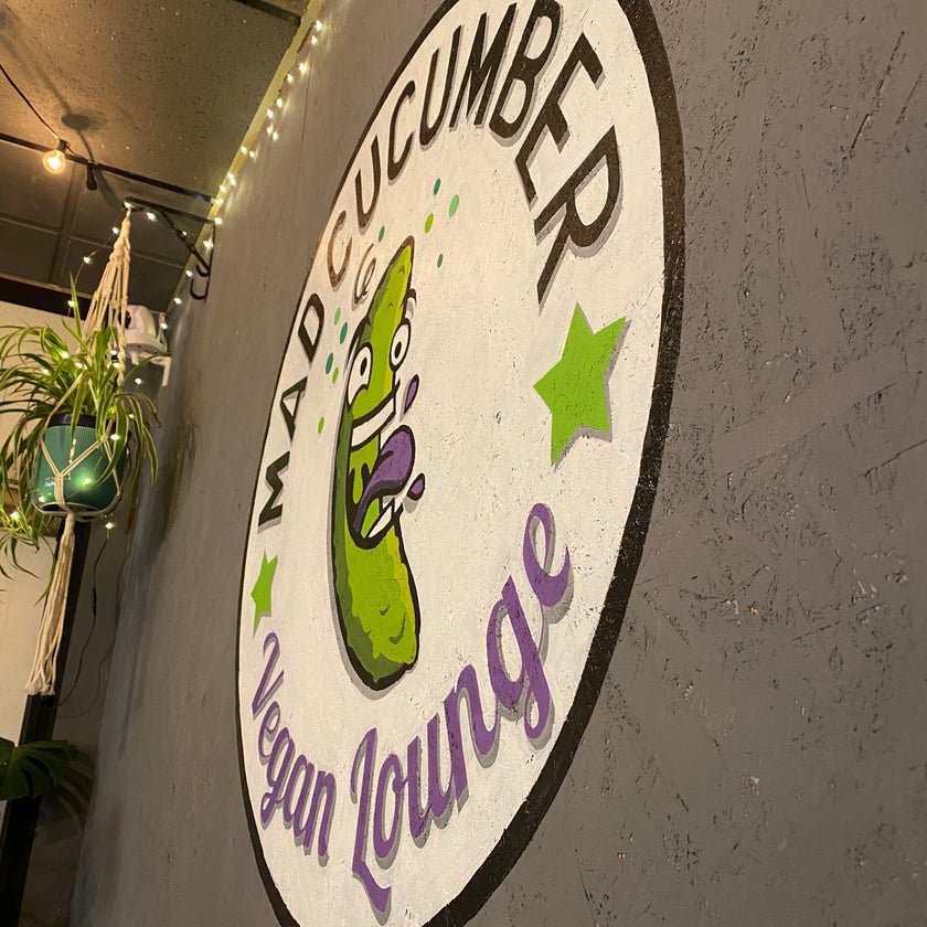 Mad Cucumber - Coffee Shop,Vegan and Vegetarian Restaurant - salads,well,rice,cake,espresso drinks,free Wifi,trendy,apples,good for dates,couches,good for a quick meal,peanut butter,stew,fritters,lentil soup,beetroot,green smoothies,kidney beans