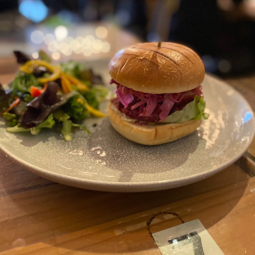 Mad Cucumber - Coffee Shop,Vegan and Vegetarian Restaurant - salads,well,rice,cake,espresso drinks,free Wifi,trendy,apples,good for dates,couches,good for a quick meal,peanut butter,stew,fritters,lentil soup,beetroot,green smoothies,kidney beans