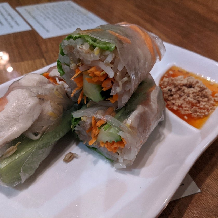 Bai MAI Thai - Thai Restaurant - lunch,healthy food,parking,dinner,quiet,good for a late night,takeout,good for a quick meal,massaman curry,fresh rolls,chili paste,basil fried rice,thai chili