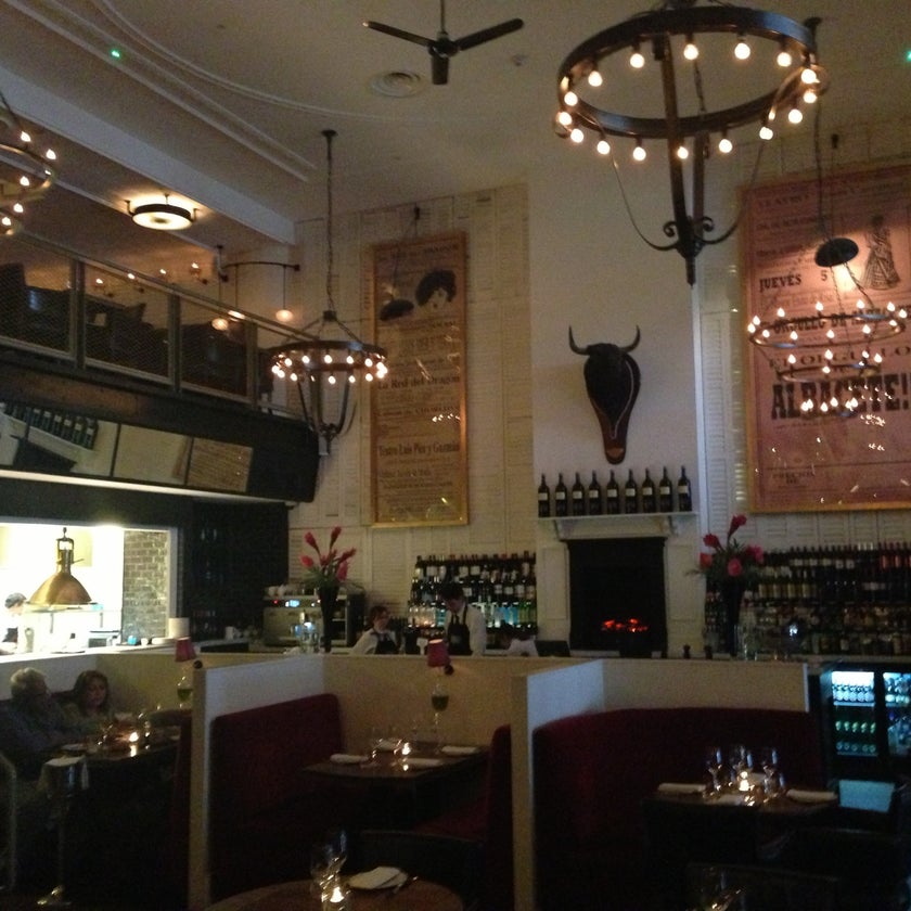 Iberica - Tapas Restaurant,Spanish,Tapas/Small Plates,Tapas Bars - bar,coffee,scenic views,lunch,healthy food,outdoor seating,dinner,crowded,happy hour,events,trendy,good for dates,sangria,bravas,good for groups,good for business meetings,good for special occasions,cosy atmosphere,venison,half & half,Sherry,black rice,manchego cheese