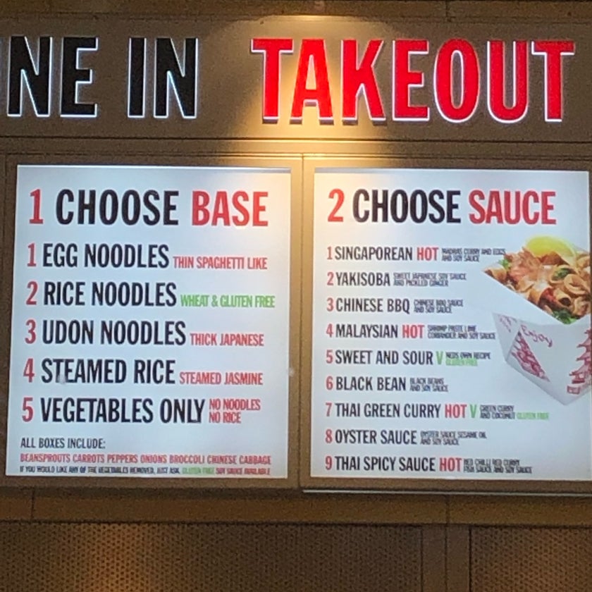 Neds Noodle Bar - Chinese Restaurant - good service,lunch,noodles,rice,outdoor seating,office,crowded,delivery,good for a quick meal,spicy beef