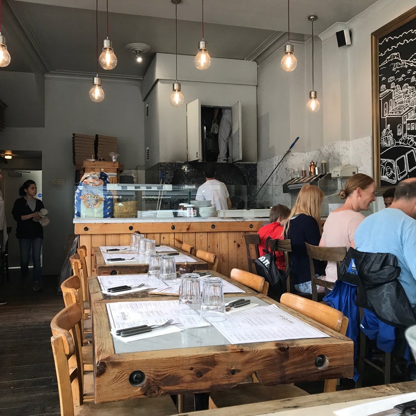 Sacro Cuore - Pizzeria - bar,pizza,cheese,healthy food,town,ice cream,crowded,good for dates,eggplant,good for a quick meal,dough,broccoli,artichokes,calzones,good for groups,good for special occasions,affogatos,limoncello,tartufata
