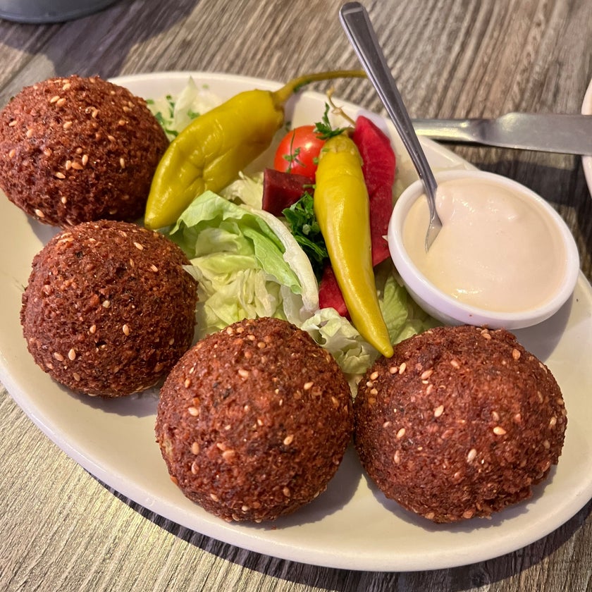 Chamisse - Halal Restaurant,Lebanese Restaurant,Mediterranean Restaurant - desserts,friendly staff,lunch,wine,great value,free Wifi,big portions,spicy potatoes,nice food
