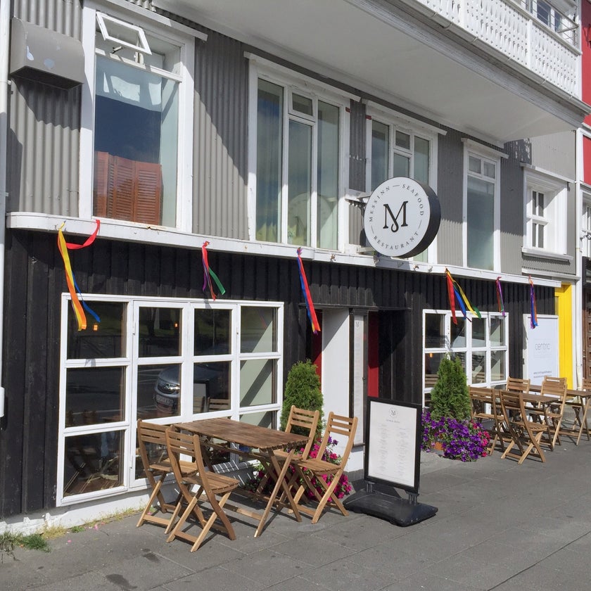 Messinn - Seafood Restaurant - friendly staff,soup,lunch,healthy food,great value,cute,tomatoes,lemon,honey,almonds,fritters,beetroot,flounder,herring,Arctic char,plaice,favorite meal in reykjavik,fish pans,iceland