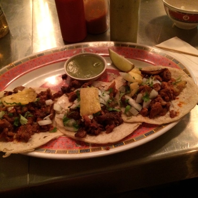 La Capital Tacos - Taco Restaurant - town,tacos,spicy food,crowded,margaritas,quesadillas,relish,good for a quick meal,micheladas,al pastor,changing menu,habanero,pico,beer battered,grilled pineapple,good for singles,chinatown,delicioussss