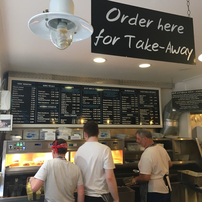Oban Fish and Chip Shop - Fish and Chips Shop,Fast Food Restaurant - bar,fish,healthy food,chips,great value,good for groups,haddock,hand cut