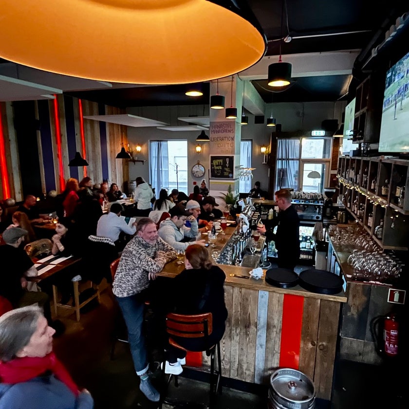 Forréttabarinn - Restaurant - bar,meats,seafood,desserts,city,dinner,great value,happy hour,small plates,appetizers,mango,quesadillas,prix fixe menu,hipster,carpaccio,lagers,good for special occasions,open kitchen,local cuisine,Arctic char,horse fillet,sea horse
