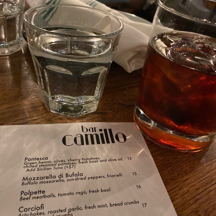 Bar Camillo - Pizzeria,Italian Restaurant - pizza,spacious,olives,antipasto,plum,negroni,Aperol Spritz,capricciosa,pinsa