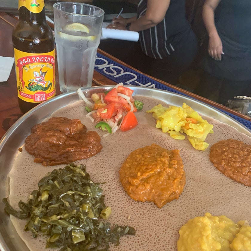 Dukem Ethiopian Restaurant - Ethiopian Restaurant,Middle Eastern Restaurant - restaurants,beef,well,lunch,dinner,lamb,good for dates,cabbage,lentils,good for special occasions,split peas,Ethiopian coffee,injera