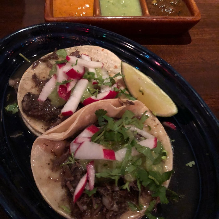 Tropisueño - Burger Joint,Taco Restaurant,Spanish Restaurant - meats,alcohol,chicken,Mexican food,fruit,soup,salads,well,lunch,town,rice,city,spicy food,outdoor seating,lines,liquor,dinner,chips,free stuff,crowded,movies,great value,happy hour,homemade food,takes reservations,margaritas,chili,appetizers,big portions,oranges,trendy,salsa,vanilla,quesadillas,sangria,pineapple,good for a quick meal,quick service,mayonnaise,off-menu items,queso,tequila,horchata,watermelon,tamales,micheladas,fresh made,tortas,artisan,habanero,good for groups,fun atmosphere,good for special occasions,cochinita,cactus,fried plantains,taqueria,camarones,paleo food,chile verde,Mexican Coke,variety of sauces,cerviche