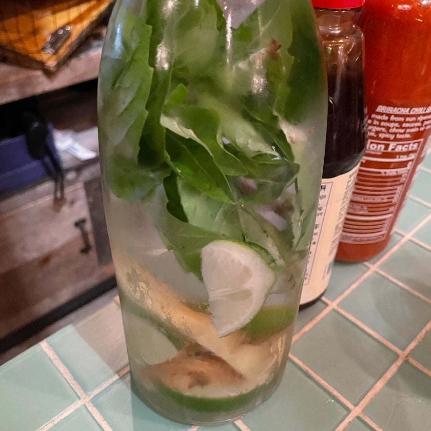 Ginger and Lemongrass - Thai Restaurant,Vietnamese Restaurant,Vietnamese,Thai,Asian Fusion - meats,chicken,sandwiches,spicy food,curry,mushrooms,coconut,pho,brisket,pork belly,lemon grass,bone marrow,fried spring rolls,good for singles