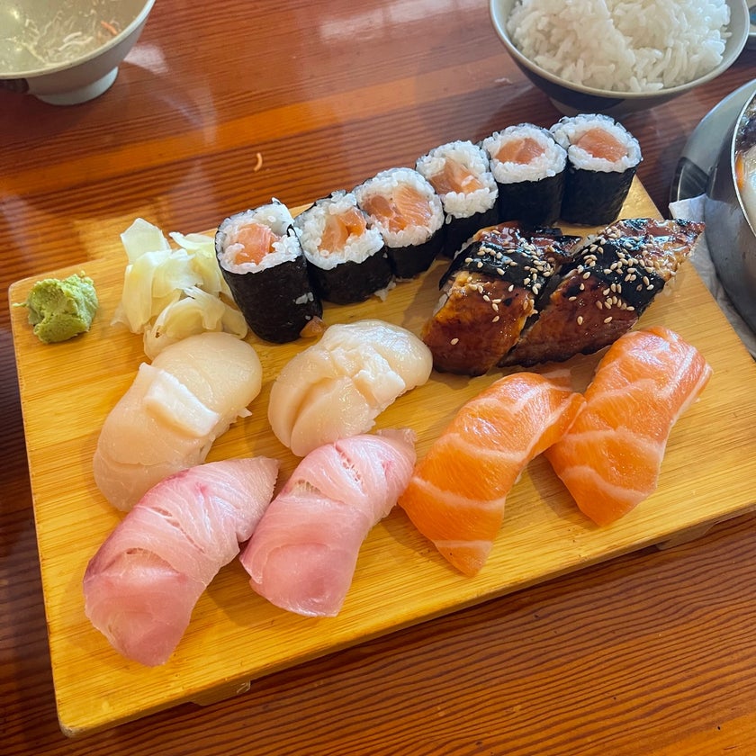 Fuji Sukiyaki - Sushi Restaurant - bar,town,sushi,tracks,good for a quick meal,caters