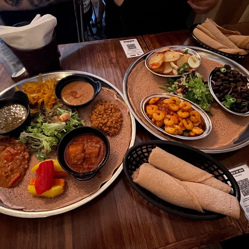 Little Africa - Ethiopian Restaurant - friendly staff,vegetarian food,great value,ethiopian beer,nice ambience