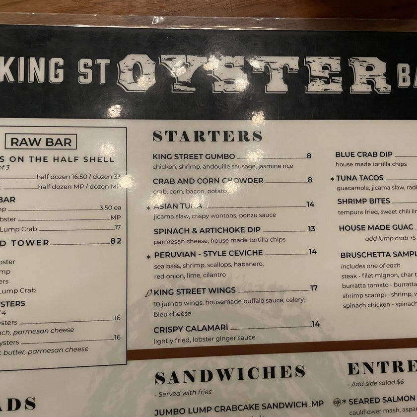 King Street Oyster Bar - Bar,American Restaurant,Seafood Restaurant - happy hour