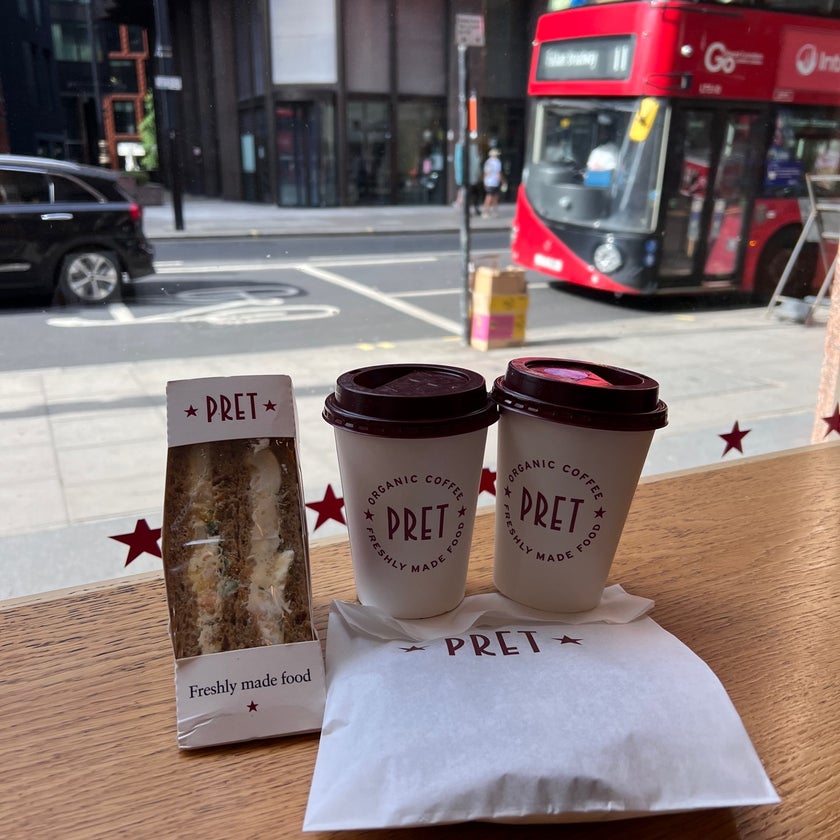 Pret a Manger - Fast Food Restaurant,Sandwiches,Coffee & Tea,Fast Food - restaurants,bar,coffee,friendly staff,breakfast food,sandwiches,lunch,healthy food,great value,tourism,trendy,good for a quick meal,good for business meetings,chino