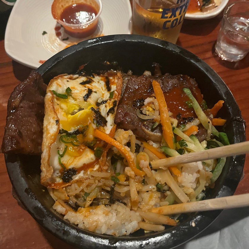 Dan Sung Sa - Korean Restaurant - well,rice,spicy food,dinner,chicken wings,great value,happy hour,pancakes,takeout,Korean food,good for dates,yogurt,palaces,tongue,good for groups,soju,kalbi,drink deals,corn cheese,seoul