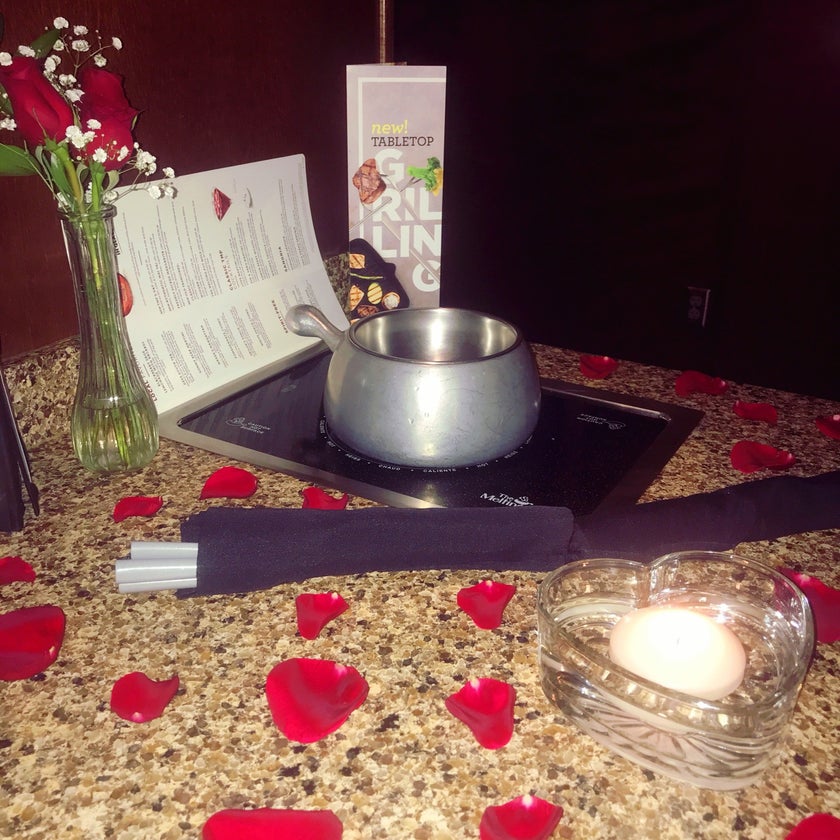The Melting Pot Restaurants - Fondue Restaurant - good service,cheese,wine,dinner,takes reservations,cookies,cheesecake,dips,good for dates,good for special occasions,mojos,early bird