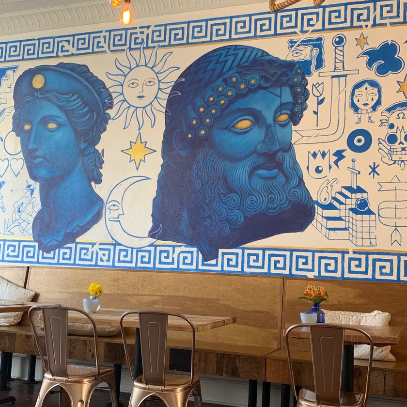 Greek on Cary - Greek Restaurant,Mediterranean Restaurant - friendly staff,vegetables,healthy food,trendy,good for a quick meal,lively,good for singles