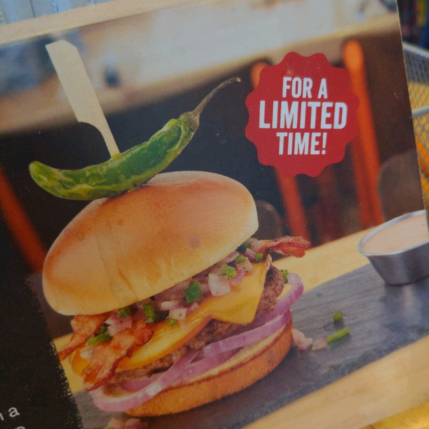 The Counter - Burger Joint,American Restaurant,Fast Food Restaurant - restaurants,friendly staff,burgers,sandwiches,beef,cheese,music,salads,well,lunch,town,chocolate,rice,bread,city,french fries,dinner,crowded,bacon,happy hour,milkshakes,buns,chili,appetizers,takeout,salsa,turkey,country,corn,mint,ginger,jalapeños,good for a quick meal,carrots,pretzels,peanut butter,peaches,Nutella,black beans,cranberries,fried eggs,bison,birthday cakes,horseradish,mini burgers,Tabasco sauce,English muffins,specialty drinks,roasted garlic,teriyaki sauce,Kahlua,applewood,hard boiled eggs,grilled pineapple,onion strings,frisee,basil pesto,Dijon mustard,chipotle aioli