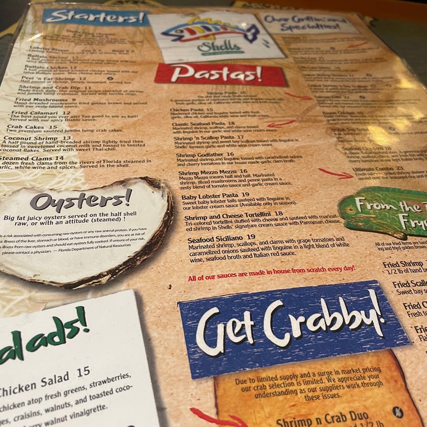 Shells GREAT CASUAL SEAFOOD - American Restaurant,Seafood Restaurant - 