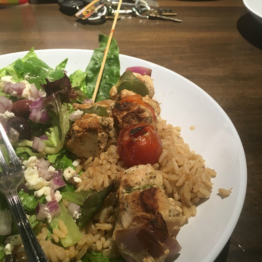 Zoe's Kitchen - Restaurant - bar,good service,lunch,vegetables,healthy food,kebabs,gluten-free food