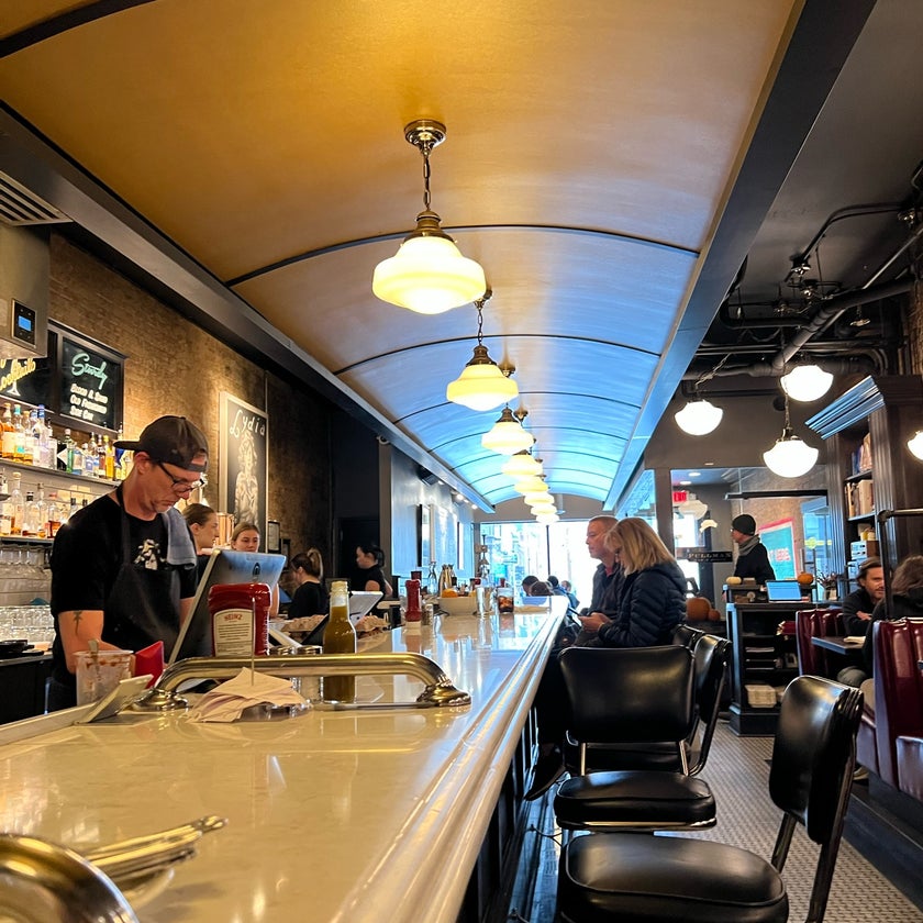 Pullman Bar & Diner - Lounge,Diner,American Restaurant,Diners,Bars,Breakfast & Brunch - restaurants,bar,breakfast food,lunch,brunch food,cute,appetizers,trendy,good for dates,diner food,peaches,grilled cheese sandwiches,burrata cheese,butternut squash soup