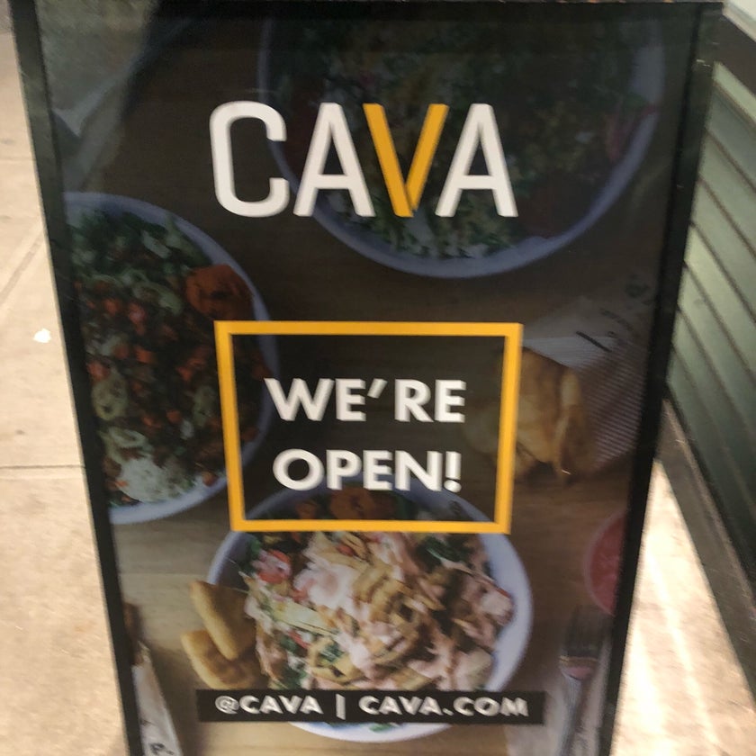 Cava - Mediterranean Restaurant,Mediterranean,Salad - restaurants,lunch,pita chips,pickled onions,good for singles,greens and grains