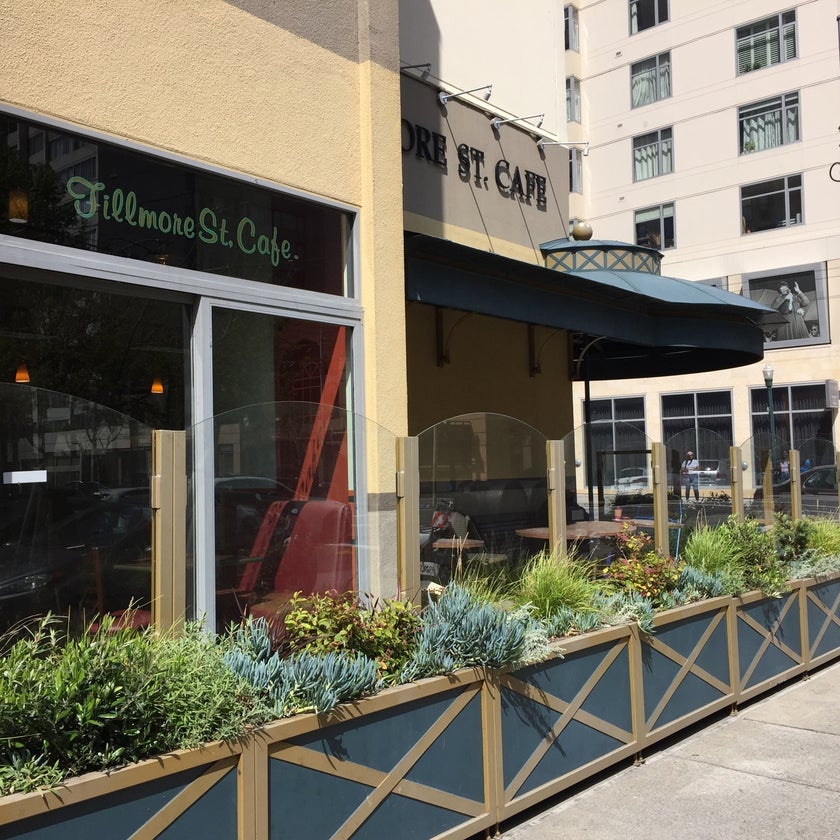 Fillmore Street Cafe - Café,Coffee Shop,Sandwich Spot - breakfast food,sandwiches,brunch food,eggs,casual,live music,mochas,whole wheat,chicken caesar salad,BLTs,filmo